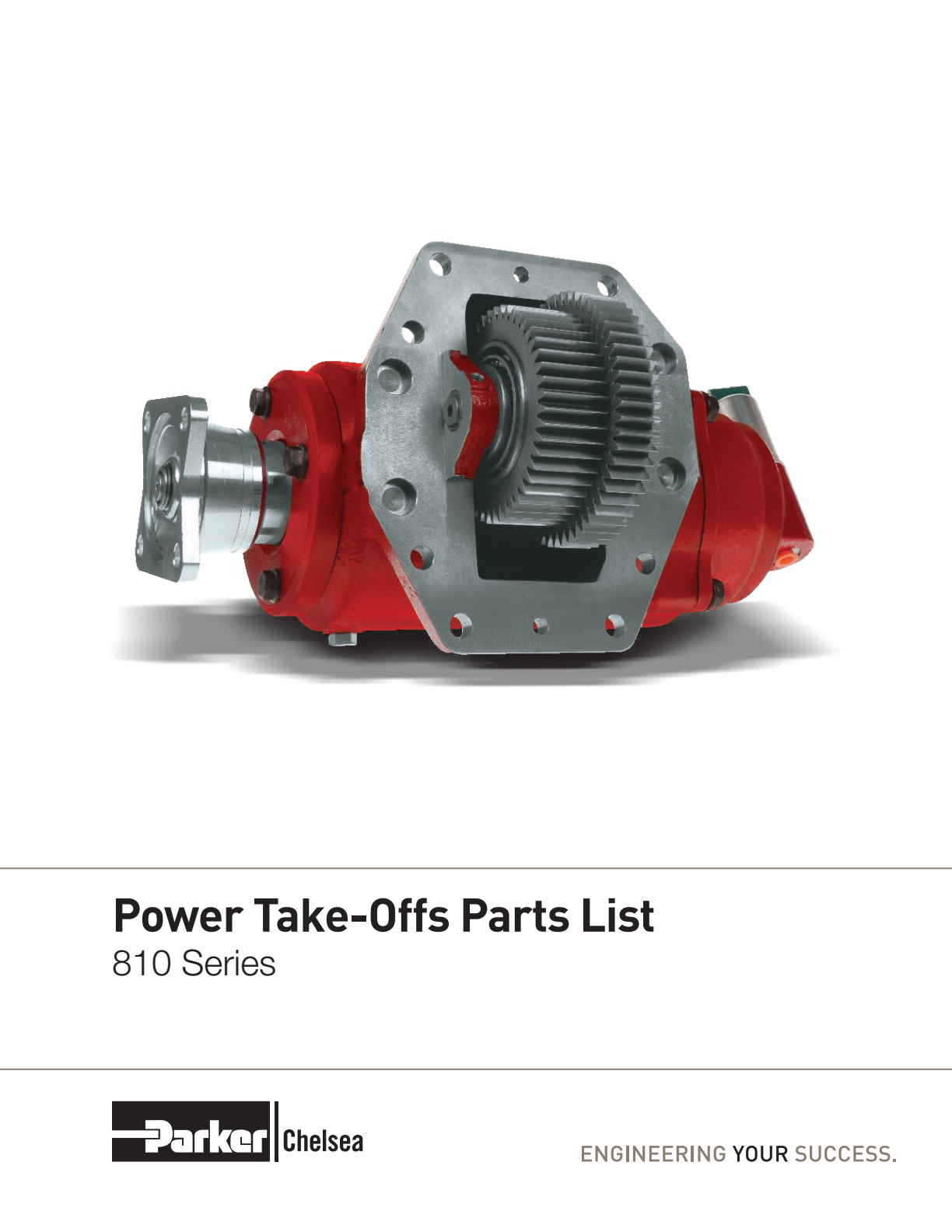 Chelsea PTO 810 Parts List Bill of Materials 810 Series exploded-view diagram