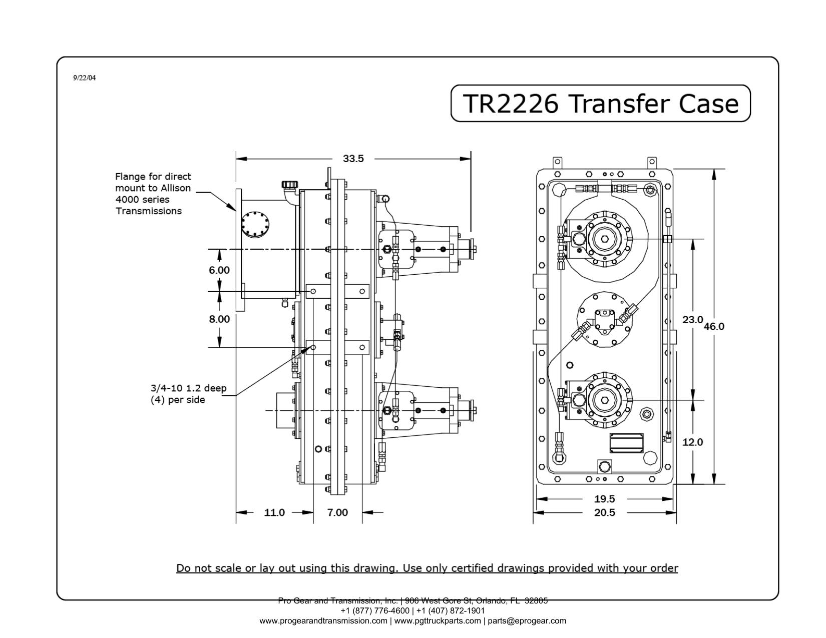 Cotta TRANSFERCASE-TR2226 Parts Manual page 3