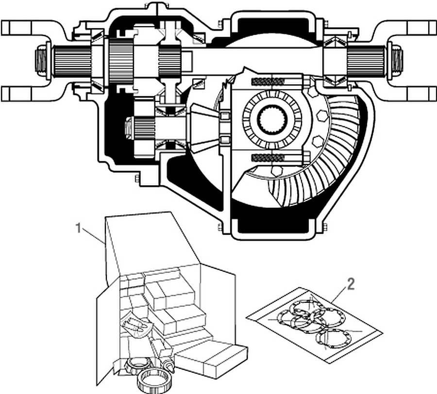Diagrama de despiece: Kits de servicio - diagrama adicional, Dana Spicer DS405