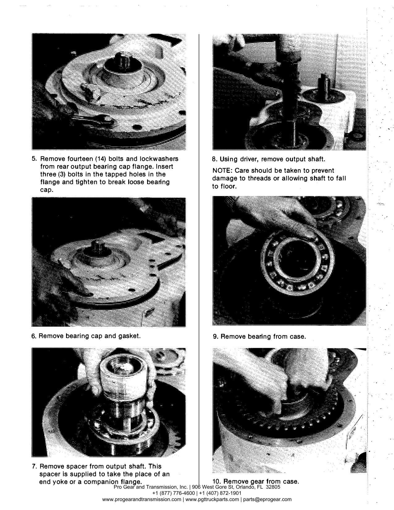 Spicer 791 Transfer Case Manual page 29: 5. Remove fourteen (14) bolts and lockwashers