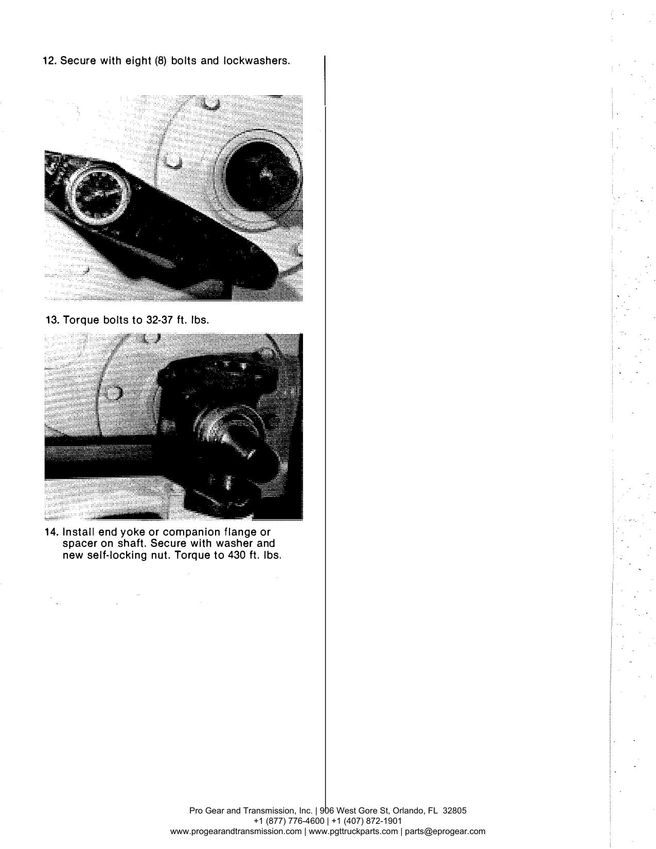 Spicer 791 Transfer Case Manual page 39: 12. Secure with eight (8) bolts and lockwashers.