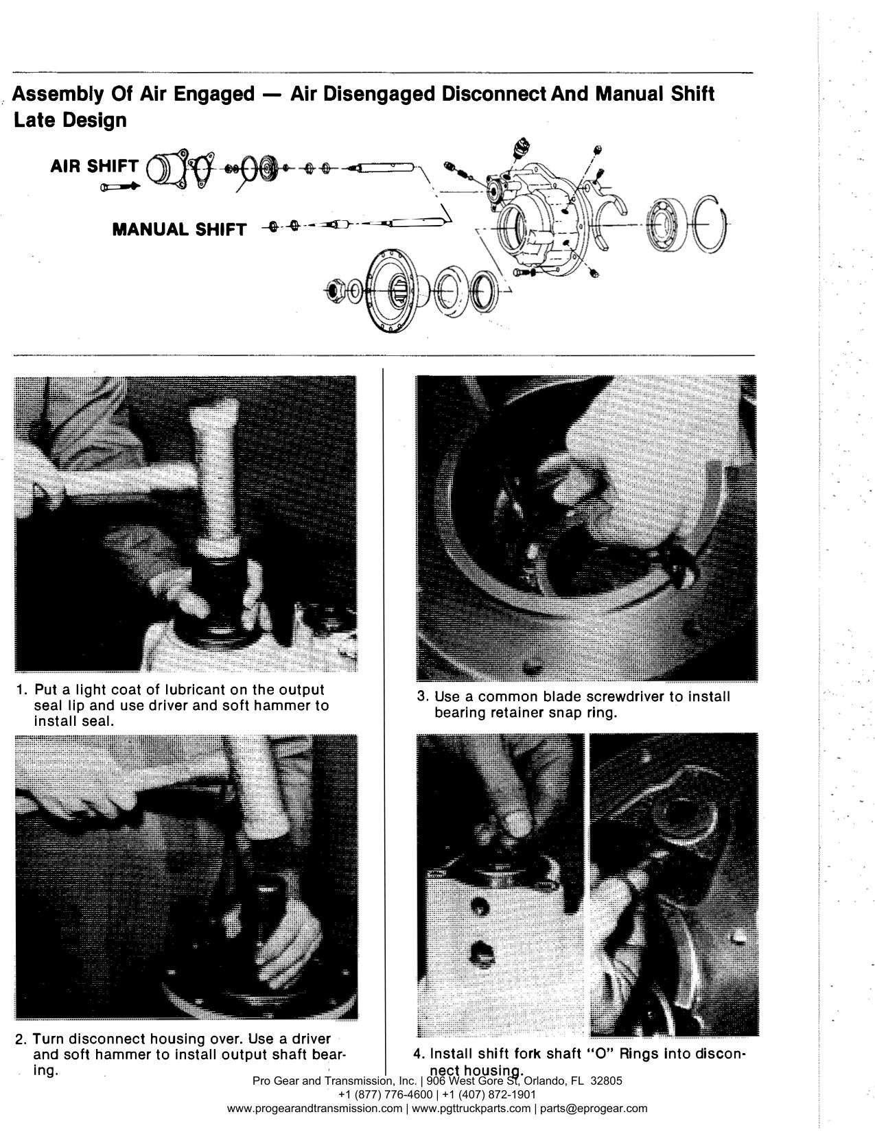 Spicer 791 Transfer Case Manual page 46: Late Design