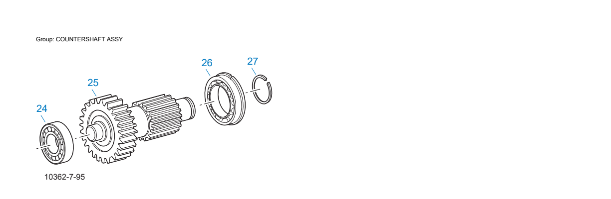 Eaton Fuller AT-1202 Countershaft Assy exploded-view diagram