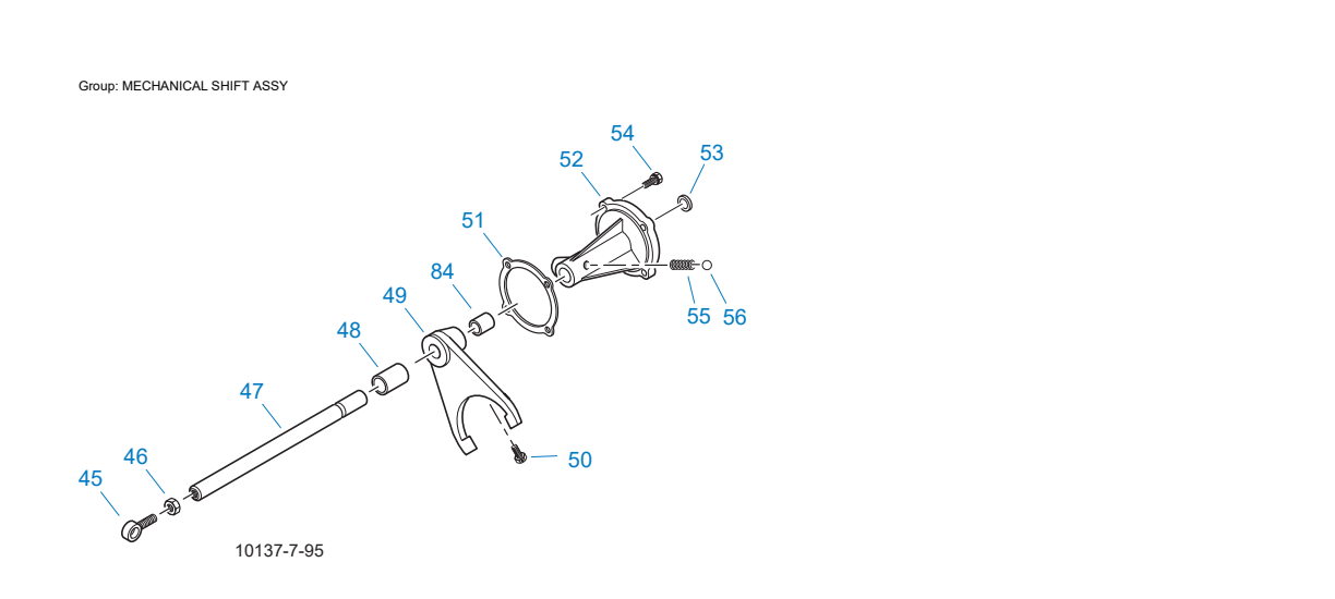 Eaton Fuller AT-1202 Mechanical Shift Assy exploded-view diagram