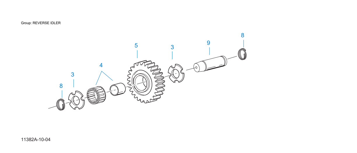Eaton Fuller FO-12E310C-VAS Reverse Idler exploded-view diagram