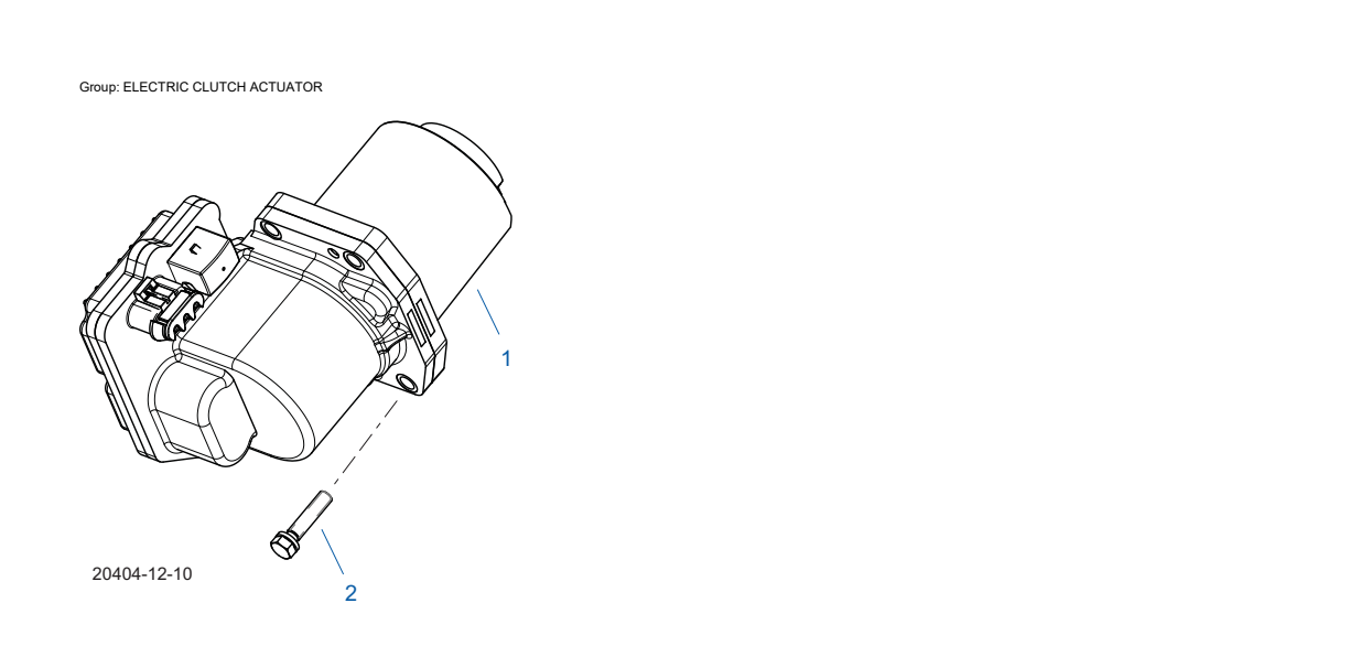 Eaton Fuller FO-22E318B-VXP Electric Clutch Actuator exploded-view diagram