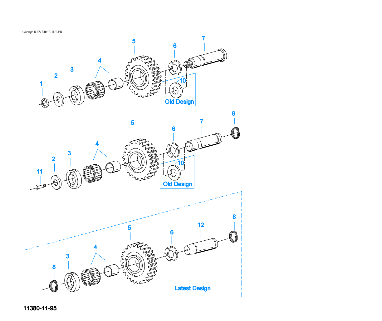 Eaton Fuller FRO-11210C Reverse Idler exploded-view diagram