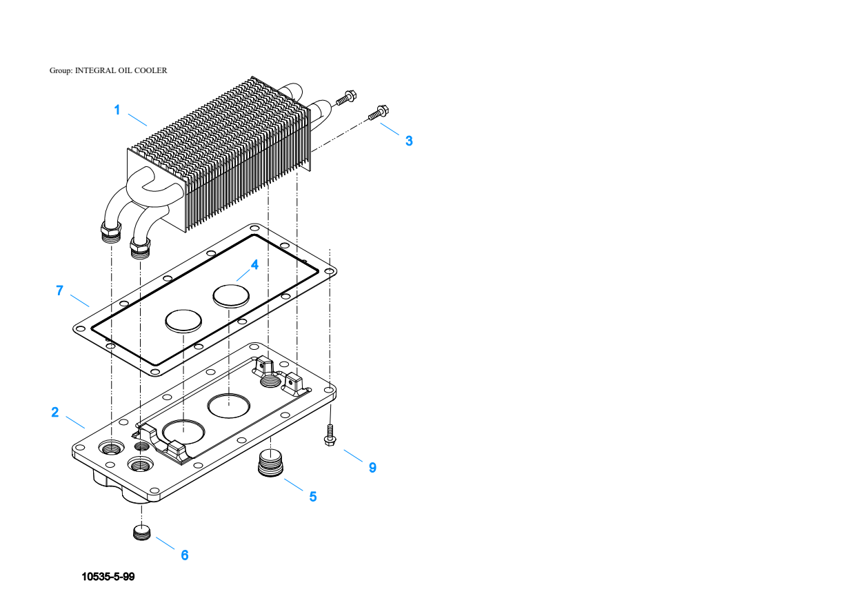 Eaton Fuller FRO-15210C Integral Oil Cooler exploded-view diagram