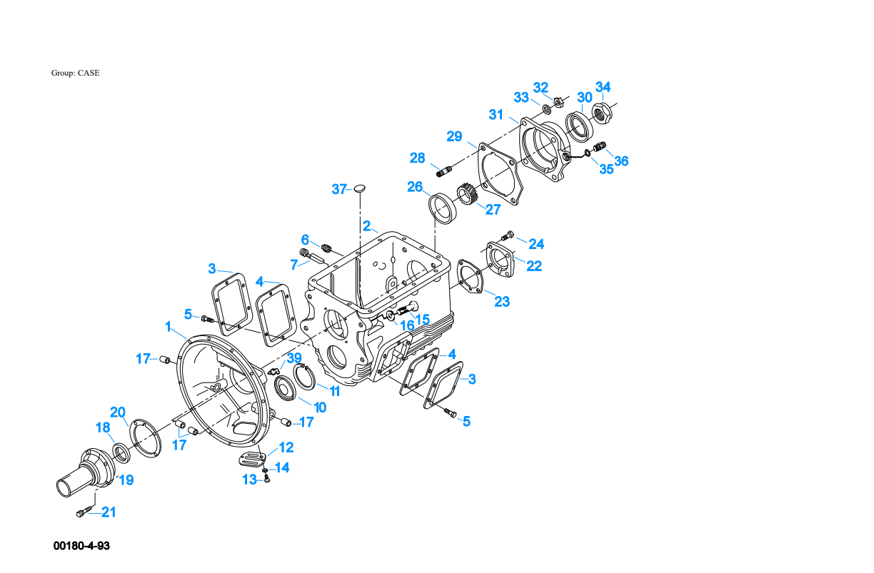 Eaton Fuller FS-4205B Case exploded-view diagram