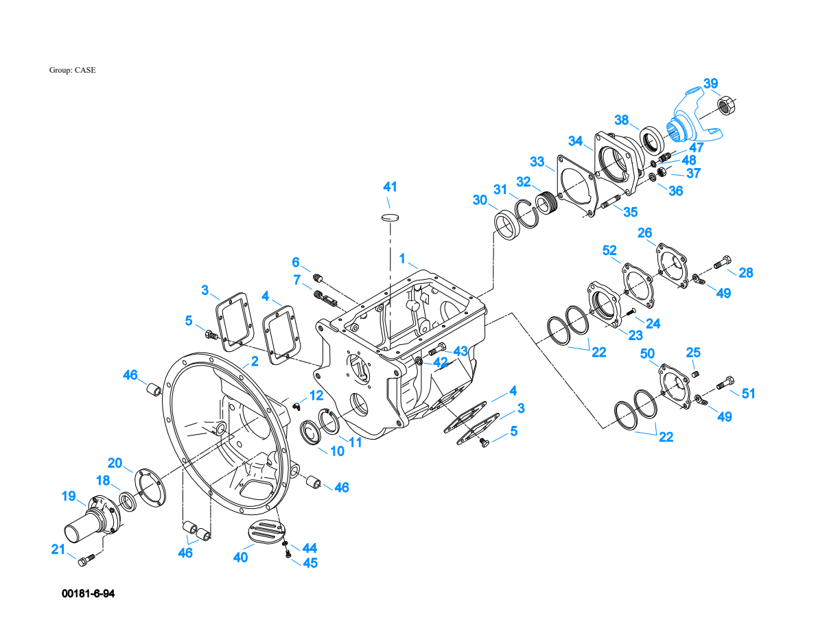 Eaton Fuller FS-5005C Case exploded-view diagram