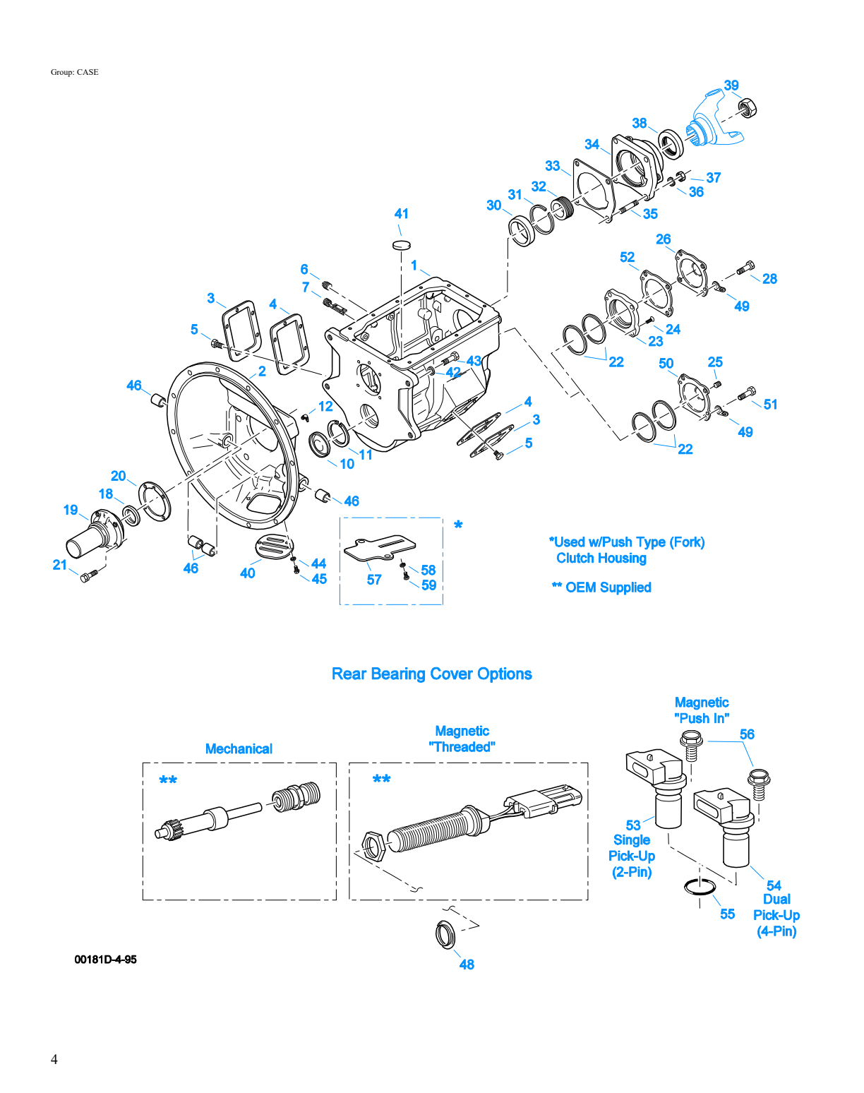 Eaton Fuller FS-5205A Case exploded-view diagram