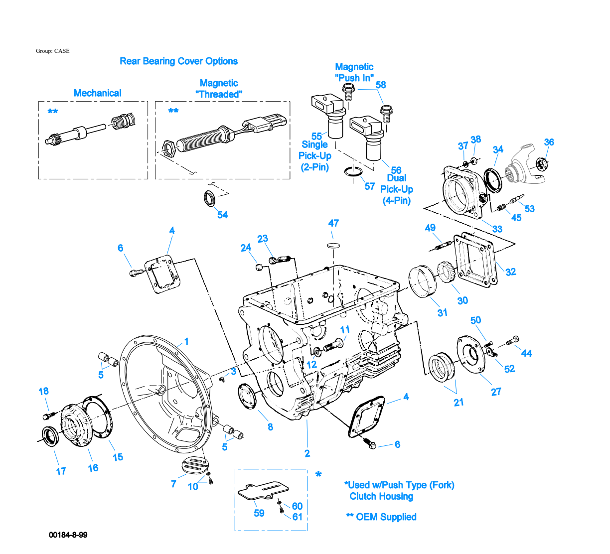 Eaton Fuller FS-5306A Case exploded-view diagram