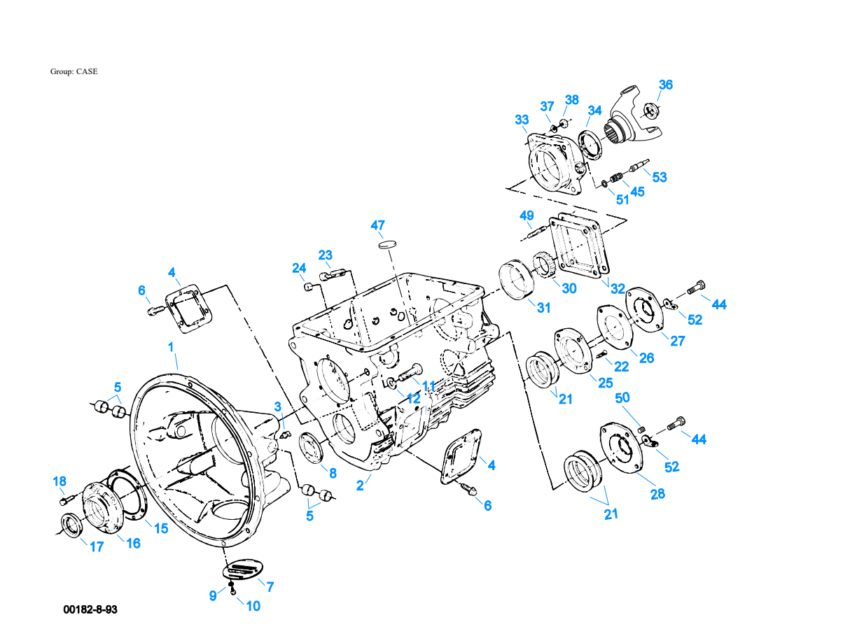 Eaton Fuller FS-6305A Case exploded-view diagram