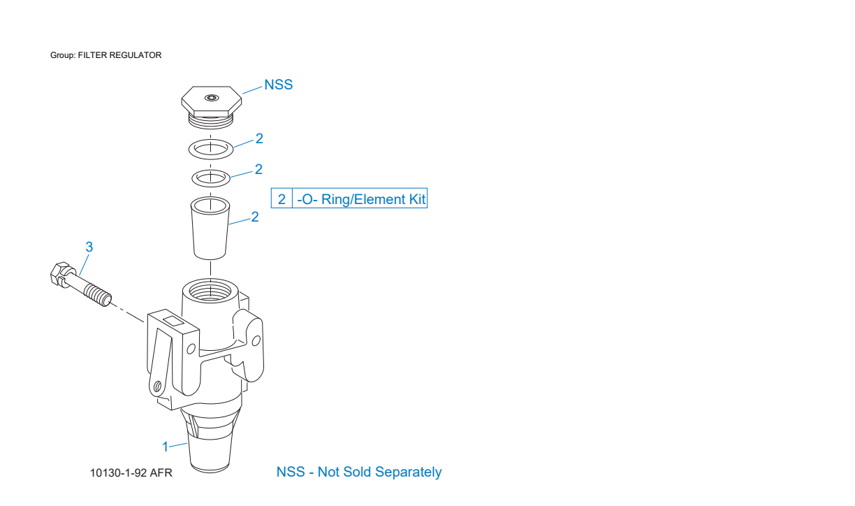 Eaton Fuller RT-12709H Filter Regulator exploded-view diagram