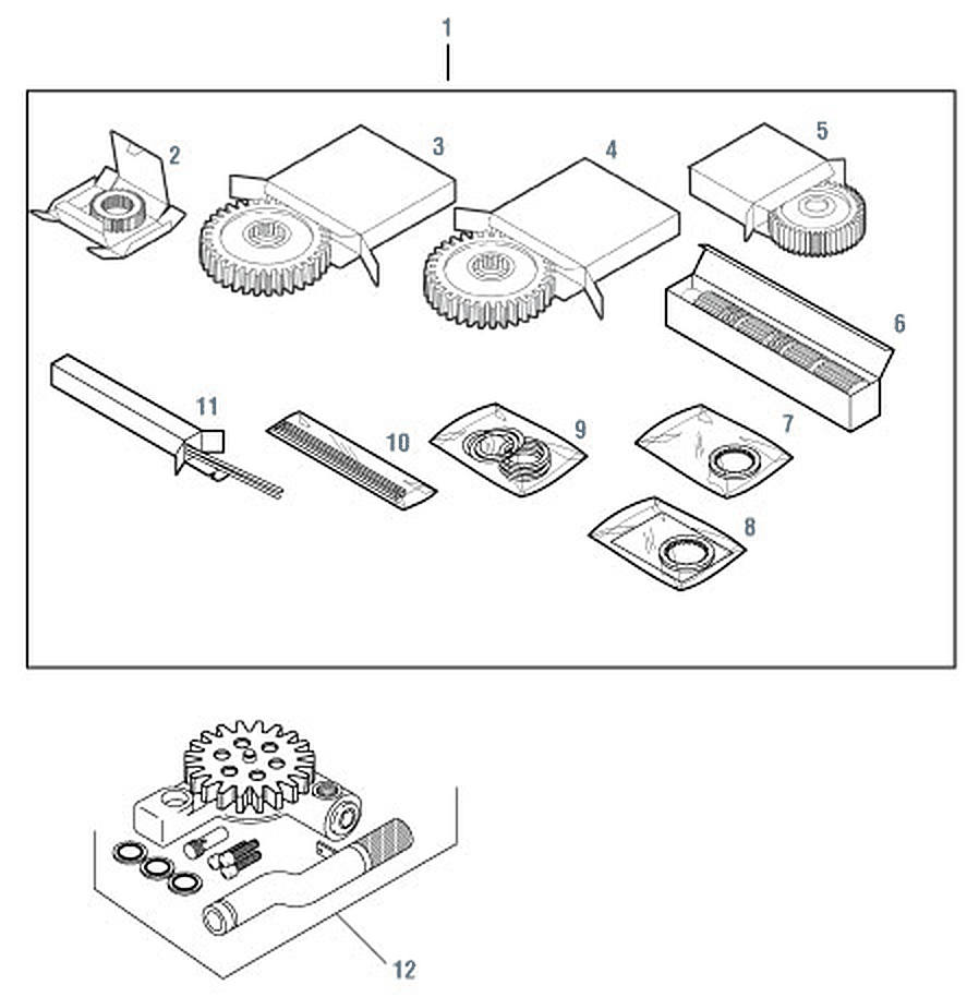 Eaton Fuller RT/RTO-11609 Main Case Kit - Additional Diagram exploded-view diagram