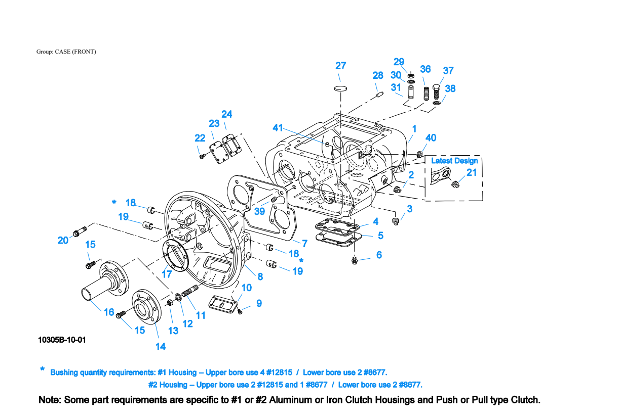 Eaton Fuller RTAO-11710C-AC Case (Front) exploded-view diagram