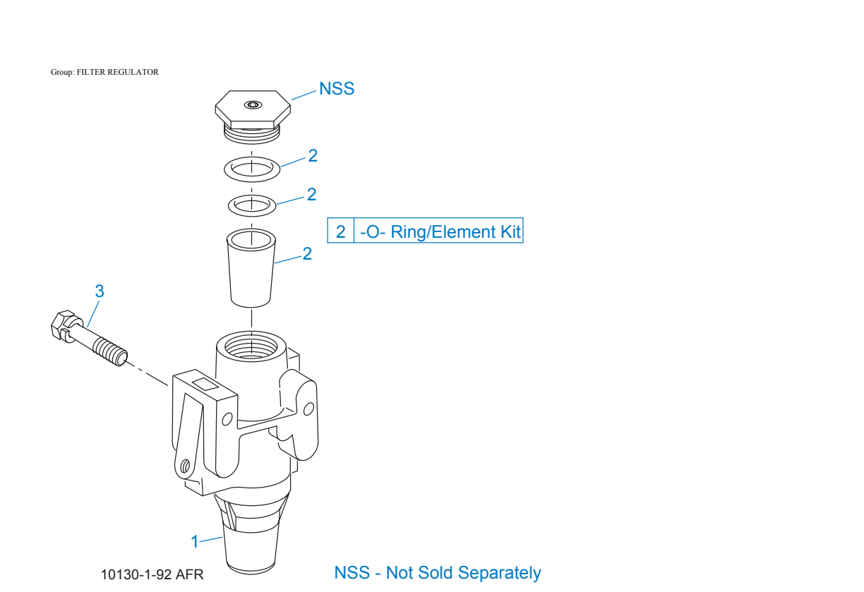 Eaton Fuller RTLO-11118A-MT Filter Regulator exploded-view diagram