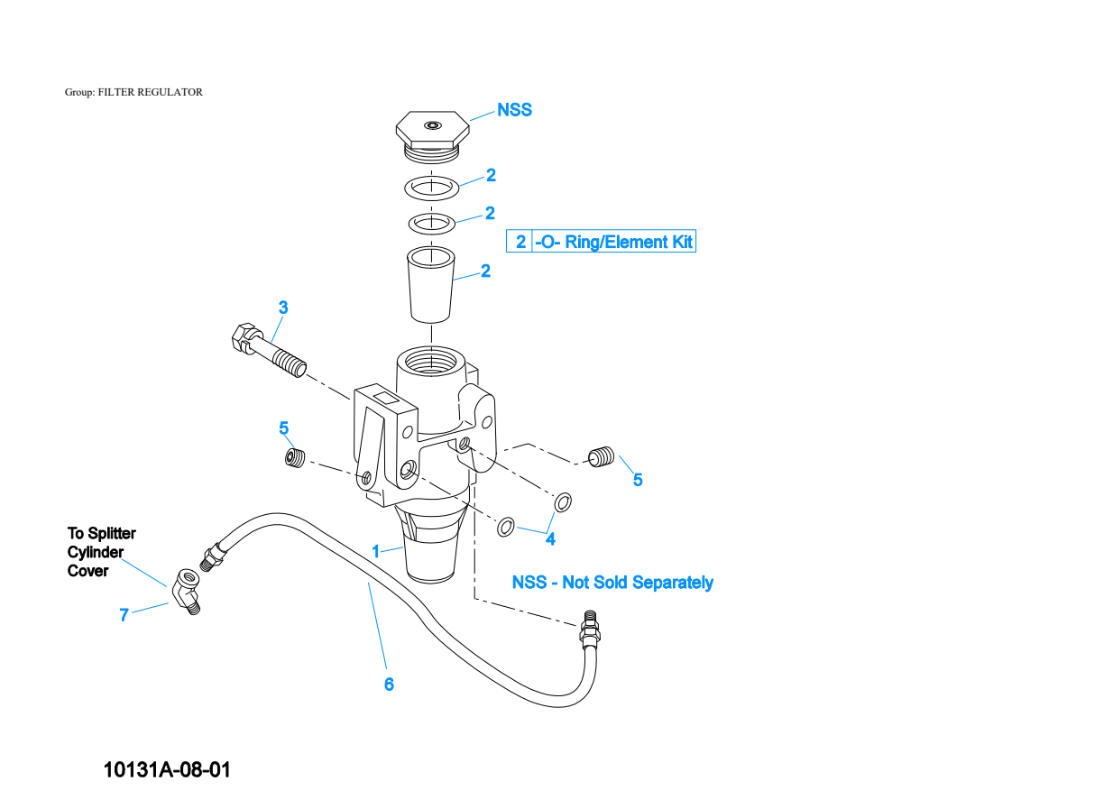 Eaton Fuller RTLO-20918B-AS Filter Regulator exploded-view diagram
