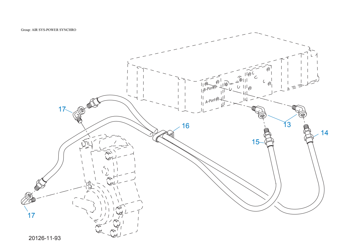 Eaton Fuller RTO-14109A-ATS Air Sys-Power Synchro exploded-view diagram