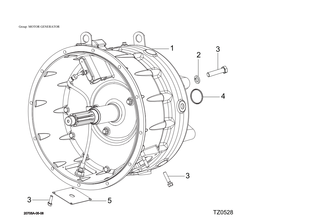 Eaton Fuller TA-C75 Motor Generator exploded-view diagram