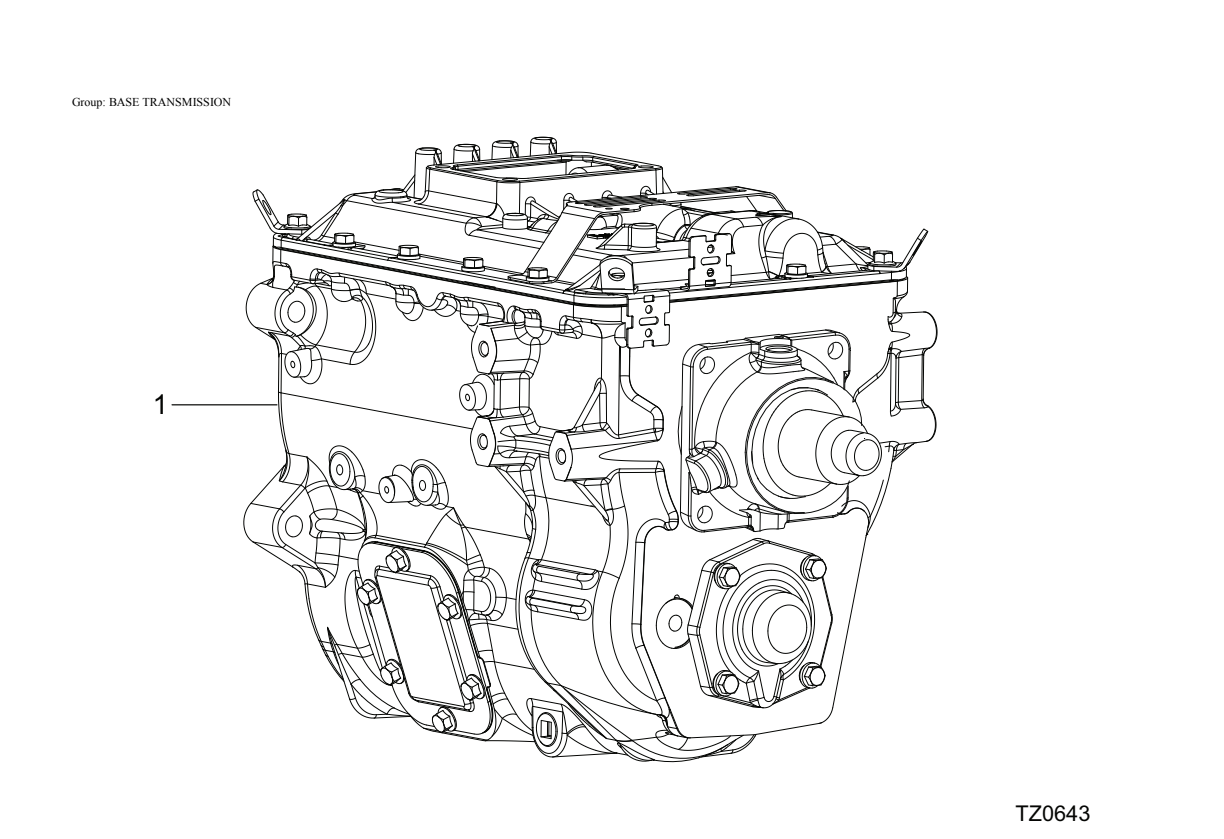 Eaton Fuller TA-C75 Base Transmission exploded-view diagram