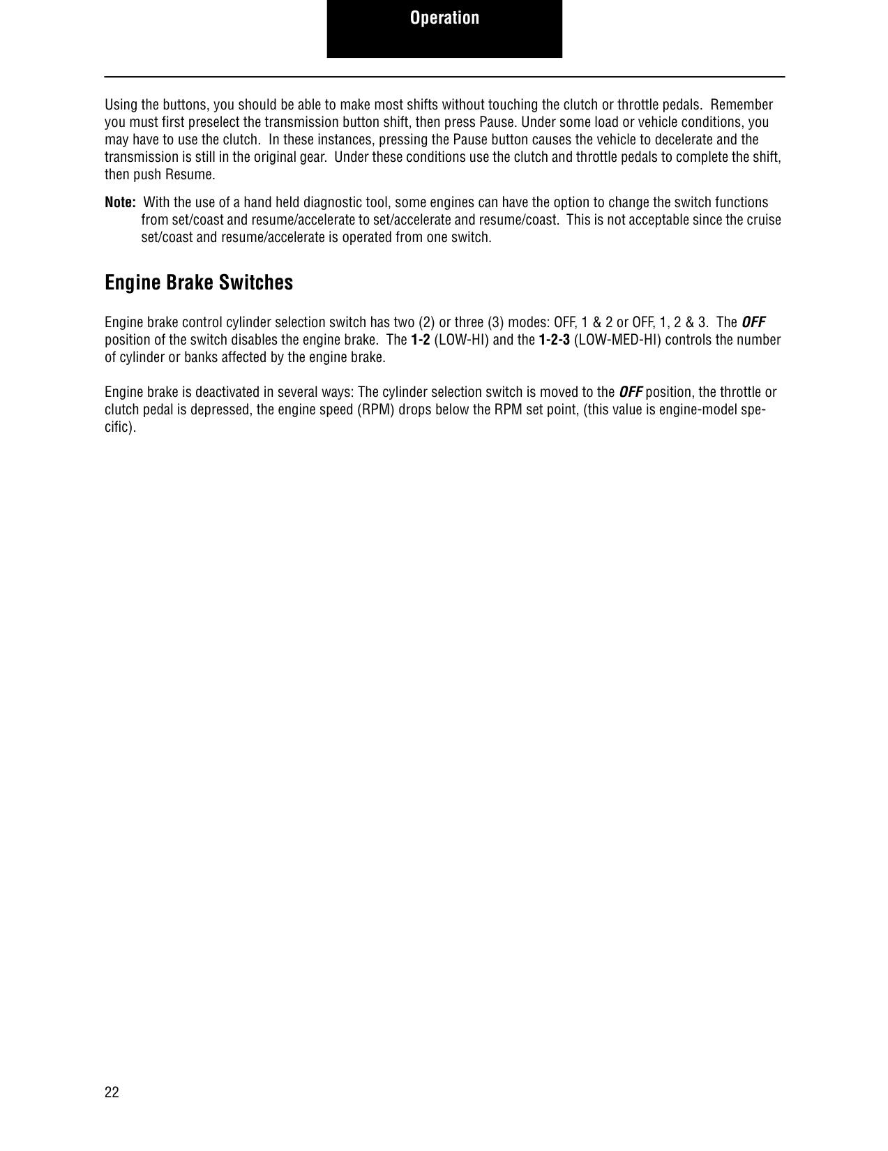 Eaton Fuller K-3539 Control Module Installation Guide page 26: then push Resume.