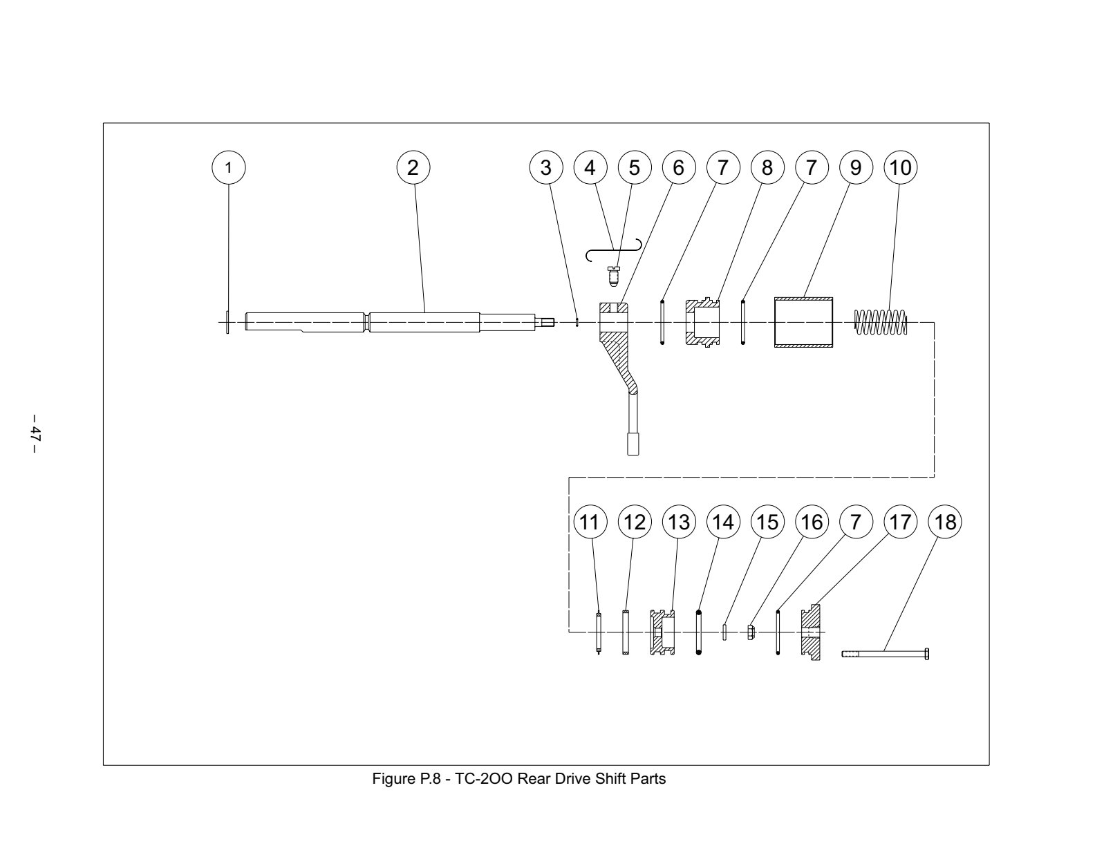 Fabco Transfer Case TC-200 P .9 Tc-200 Housing Parts See Figure P.9 exploded-view diagram