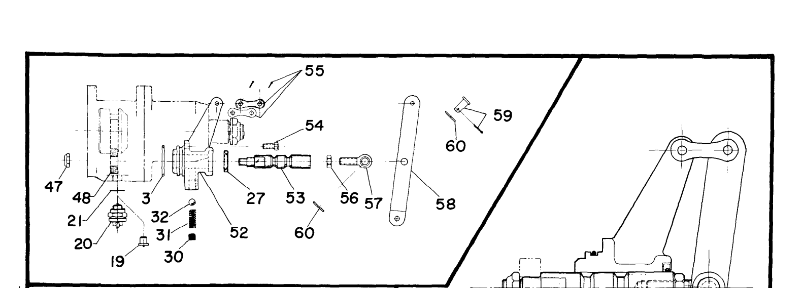 Diagrama de despiece: Cambio de la toma de fuerza accionado por aire, Fabco TC-33