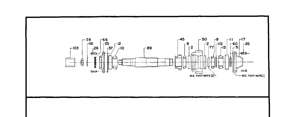 Fabco Transfer Case TC-38 Front Output Shaft exploded-view diagram
