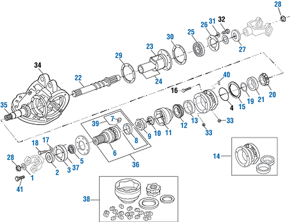 Mack CRD 150 Differential Crd 150 exploded-view diagram