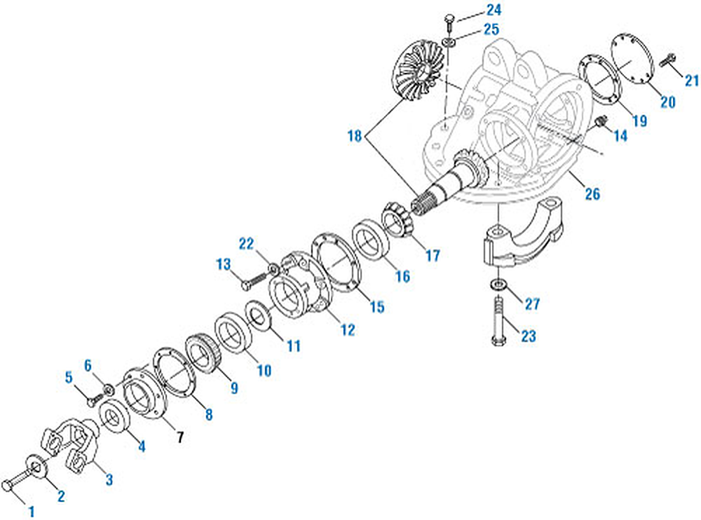 Mack CRD 93A Differential Crd 93A (2) exploded-view diagram