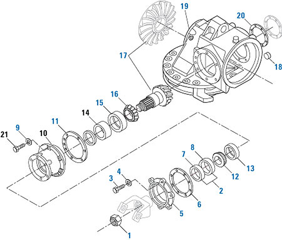 Mack CRDP 95 / CRD 96 Differential Crd 96 (2) exploded-view diagram