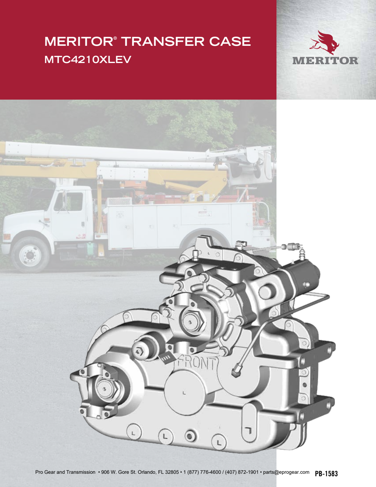 Meritor MTC-4210XLEV Transfer Case MTC4210XLEV Yokes exploded-view diagram
