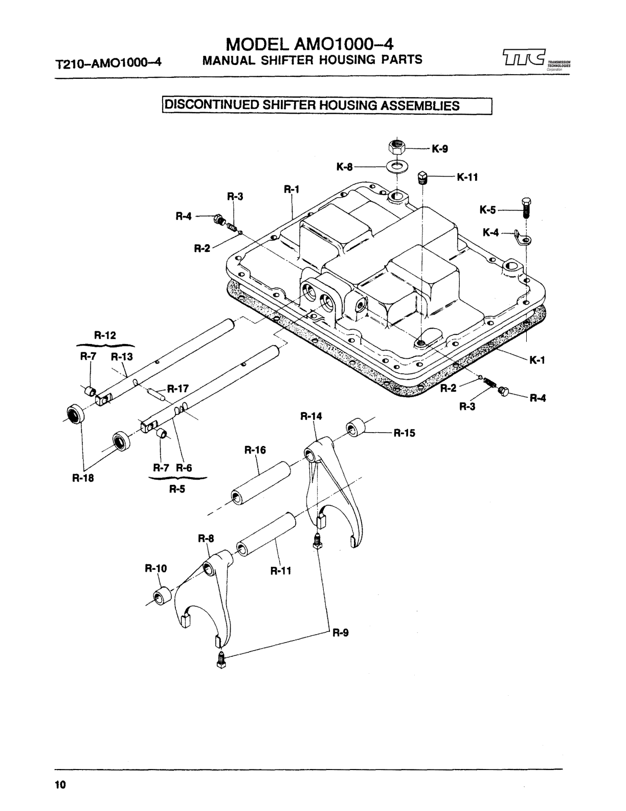 Spicer Transmission 1241-C Parts Usted Below Are Not Included in Assembly exploded-view diagram