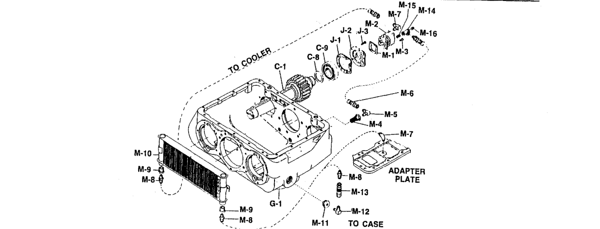 Spicer Transmission 1241-C Oil Cooler Kits exploded-view diagram
