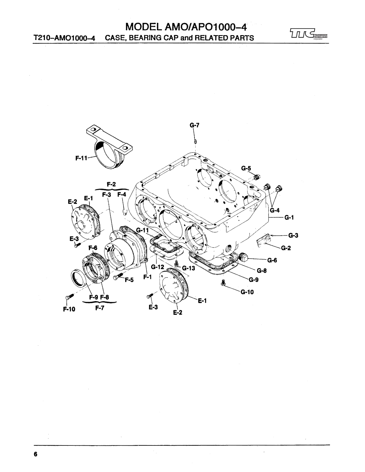 Spicer Transmission 1241-C Case Group exploded-view diagram