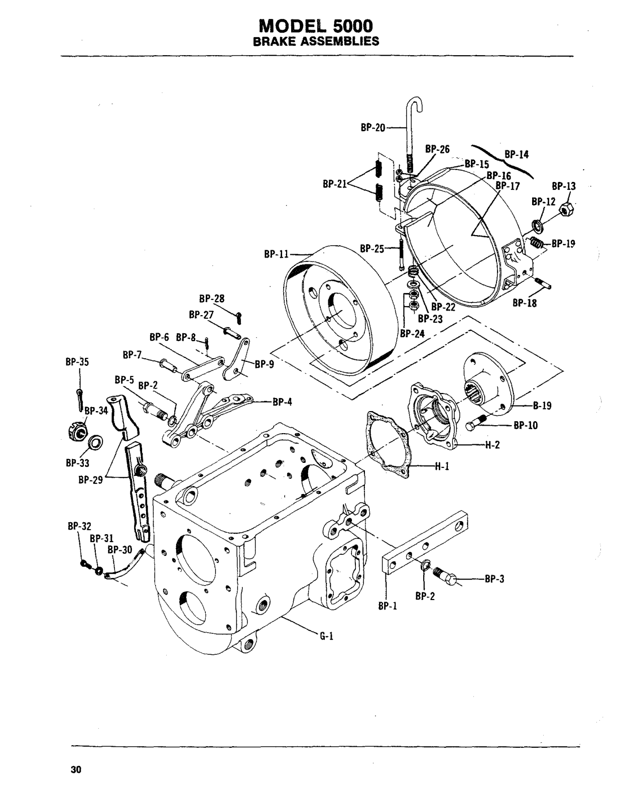 Spicer Transmission 5652-A Brake Assemblies exploded-view diagram
