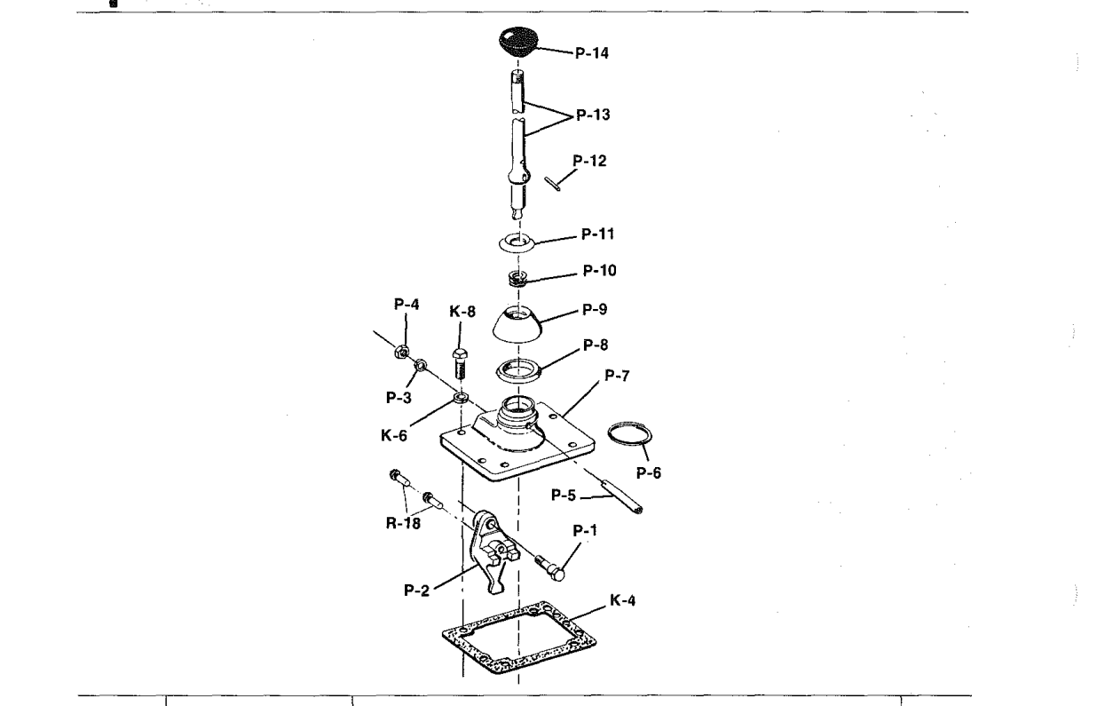 Spicer Transmission 6000-Series Parts Listed Below Are Not Included in Assembly exploded-view diagram