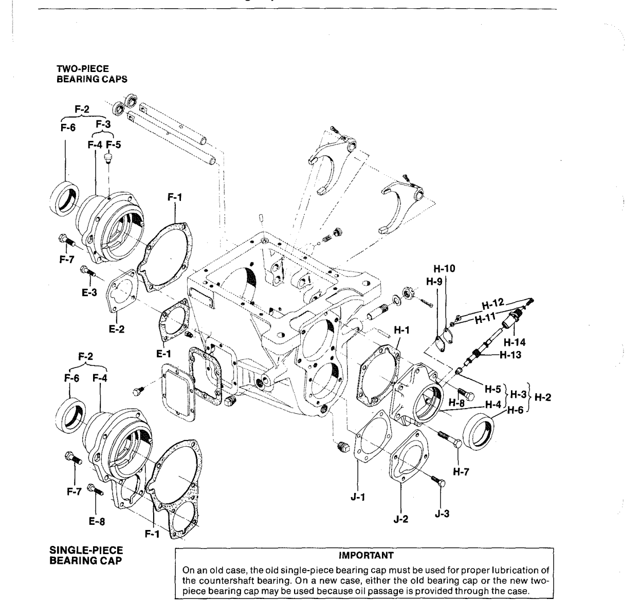 Diagrama de despiece: Grupo de la tapa de balero de una pieza, Spicer 7041
