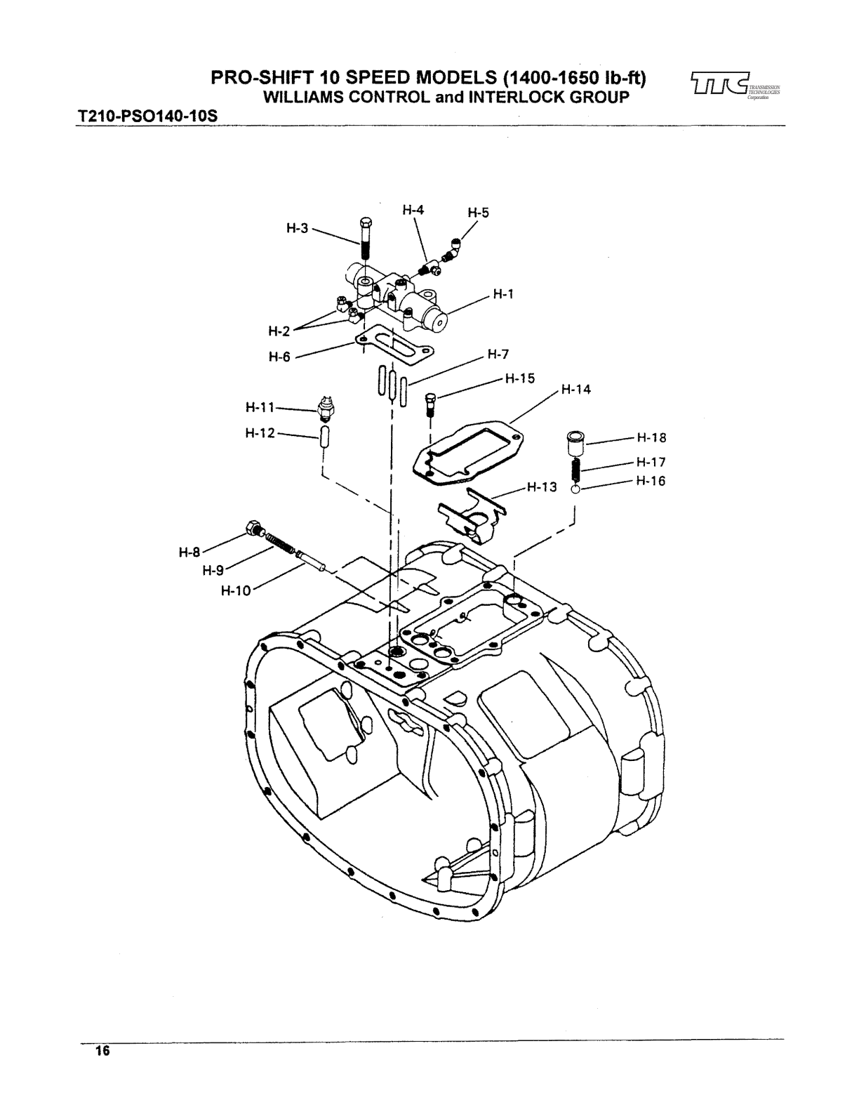 Spicer Transmission LLPS145-10D Interlock Parts Group exploded-view diagram