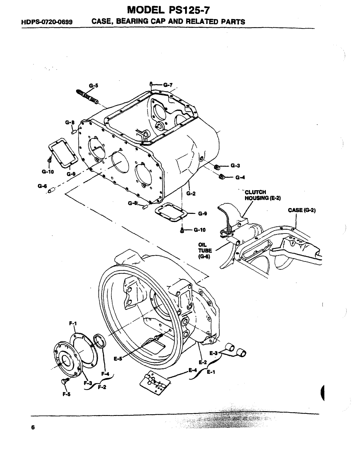 Spicer Transmission PS125-7A Clutch Housing Group exploded-view diagram