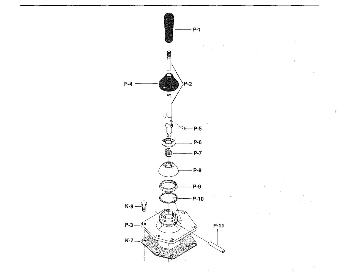 Spicer Transmission PS130-6B Parts Listed Below Are Not Included in Assembly exploded-view diagram