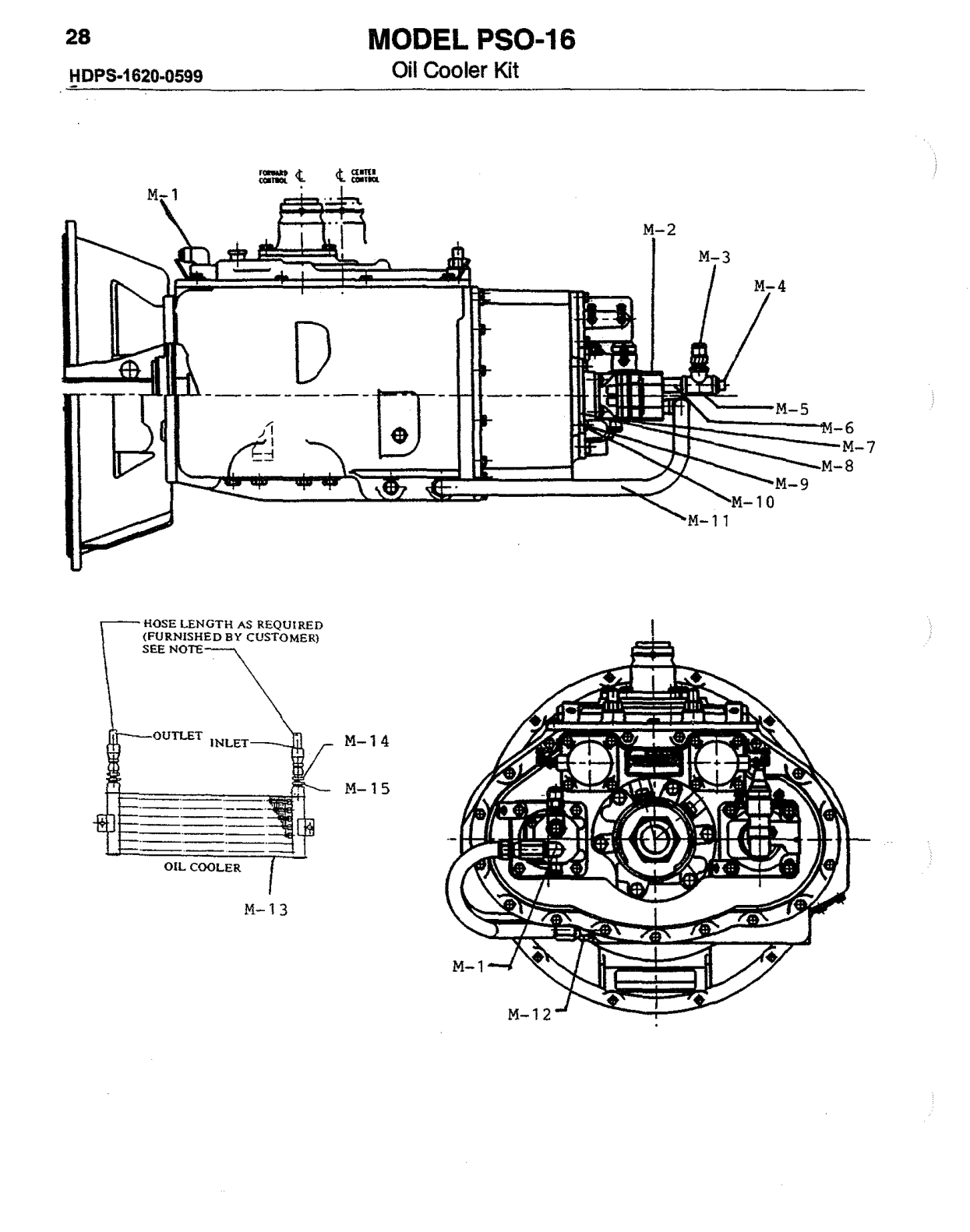 Spicer Transmission PSO150-16A Ose Case Pump exploded-view diagram