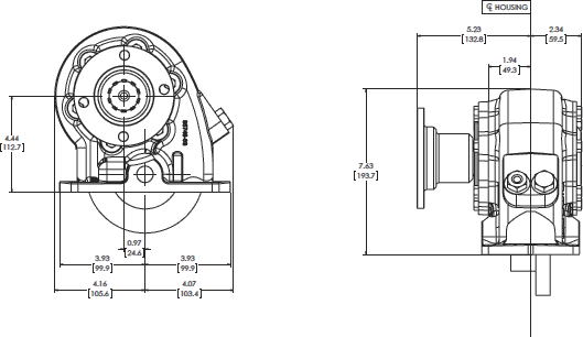 Muncie PTO CD10Series Dimensional Drawings